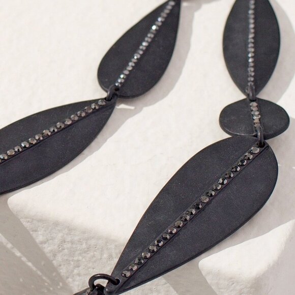 Chico's Black Layered Necklace - Picture 4 of 6